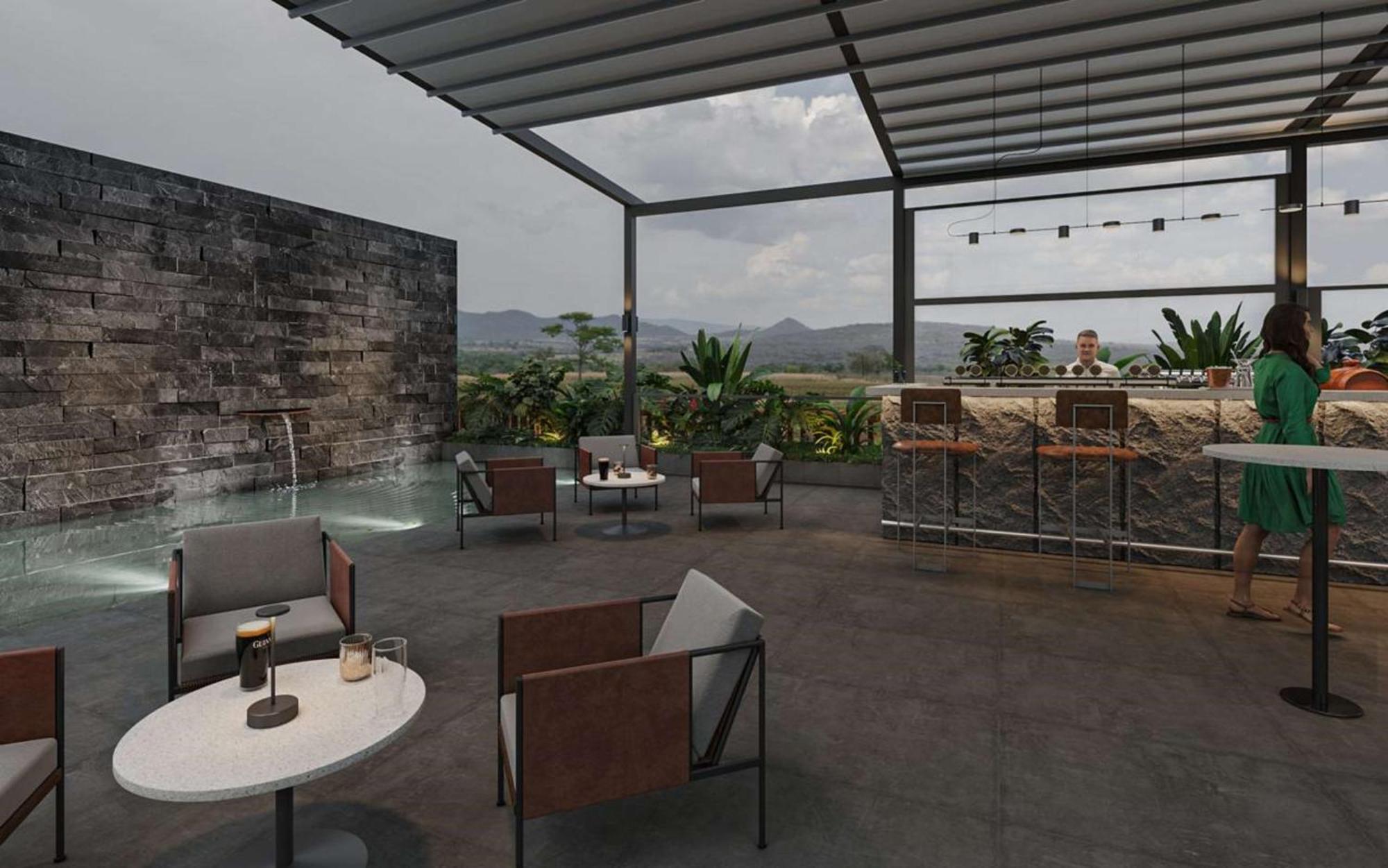 Radisson Resort And Spa Лонавла Екстер'єр фото 3D rendering of a rooftop bar